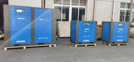 Moteur IP55 conduit direct rotatoire lubrifié électrique du compresseur d'air de vis LGCD