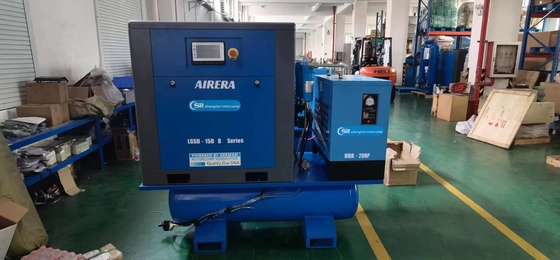 Compresseur à vis VSD de 16 bar 7,5 kW 10 chevaux pour l'industrie de la découpe au laser