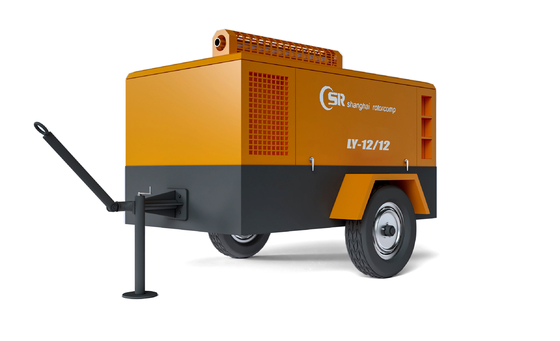 Compresseur diesel de vis avec synthétique/huile minérale pour usage industriel/commercial