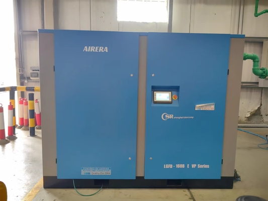 Compresseur à vis VSD de 250 kW PM avec capacité d'huile 10L-200L et huile synthétique