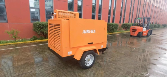 Compresseur à vis portable à moteur diesel de 185 cm3 @ 100 psi