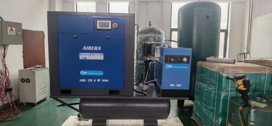 Compresseur à vis tout-en-un VSD de 15 kW 20 ch, 16 bar pour l'industrie de la découpe au laser