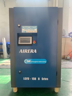 Compresseur d'air à vis à bande de refroidissement LGFD-15KW à injection d'huile