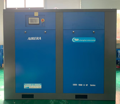 Compresseur d'air à vis de 160 kW / Compresseur d'air à vis rotatif avec contrôleur intelligent de 90L