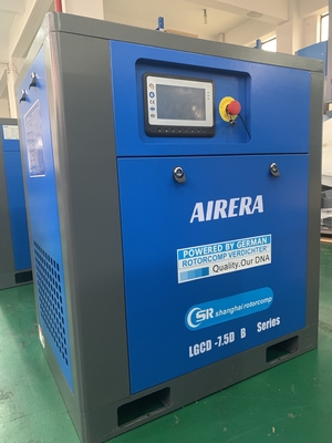 LGCD-7.5KW 4800 M3/h Compresseur d'air à vis à flux d'air de refroidissement avec contrôle intelligent
