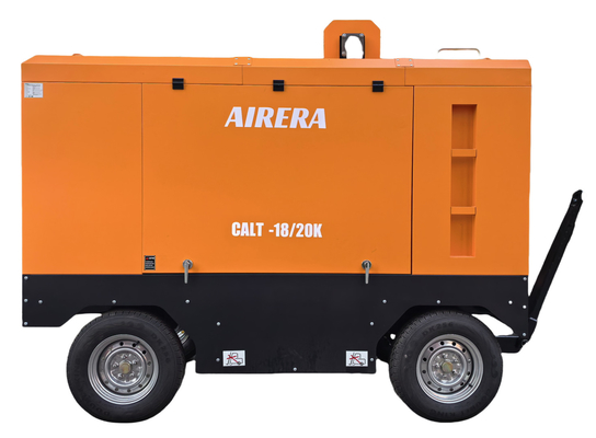 Shanghai Rotorcomp CALT-18/20K Compresseur à vis diesel pour des performances optimales à une température ambiante extrême de 55 °C