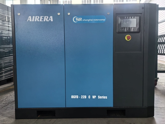 Compresseur à vis sans huile Shanghai Rotorcomp OGFD-22D C VP avec mode de refroidissement refroidi par eau et entraînement direct