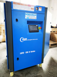 Compresseur d'air à faible bruit de vis avec le contrôleur de PLC d'écran tactile 64dB (A)