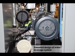 Compresseur d'air rotatoire exempt d'huile de vis pour la métallurgie extrayant 10hp - 100hp
