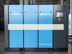 Compresseur d'air sans huile Shanghai Rotorcomp OGFD-30D C VP pour l'industrie médicale/pharmaceutique/alimentaire Sans contamination d'huile Énergie